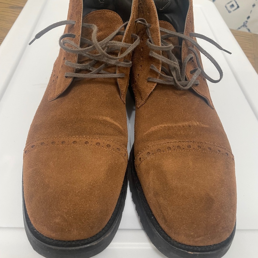 TOM FORD Men's Kensington Suede Lace-Up Boots